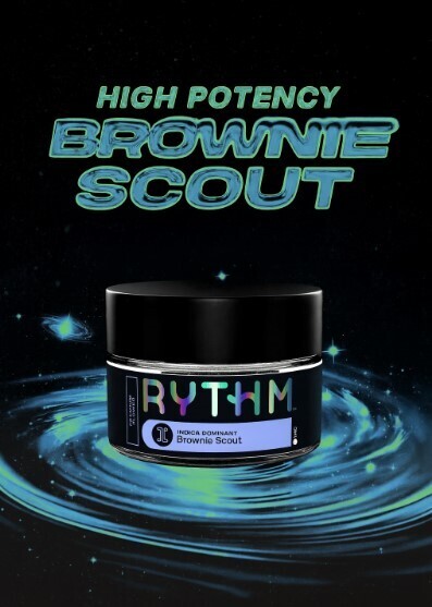 RYTHM Indica Dominant Premium Flower Brownie Scout 1/8oz